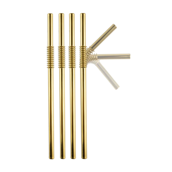 Knickbare Edelstahltrinkhalme