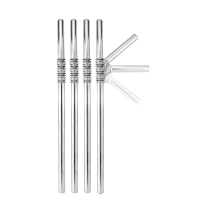 Knickbare Edelstahltrinkhalme