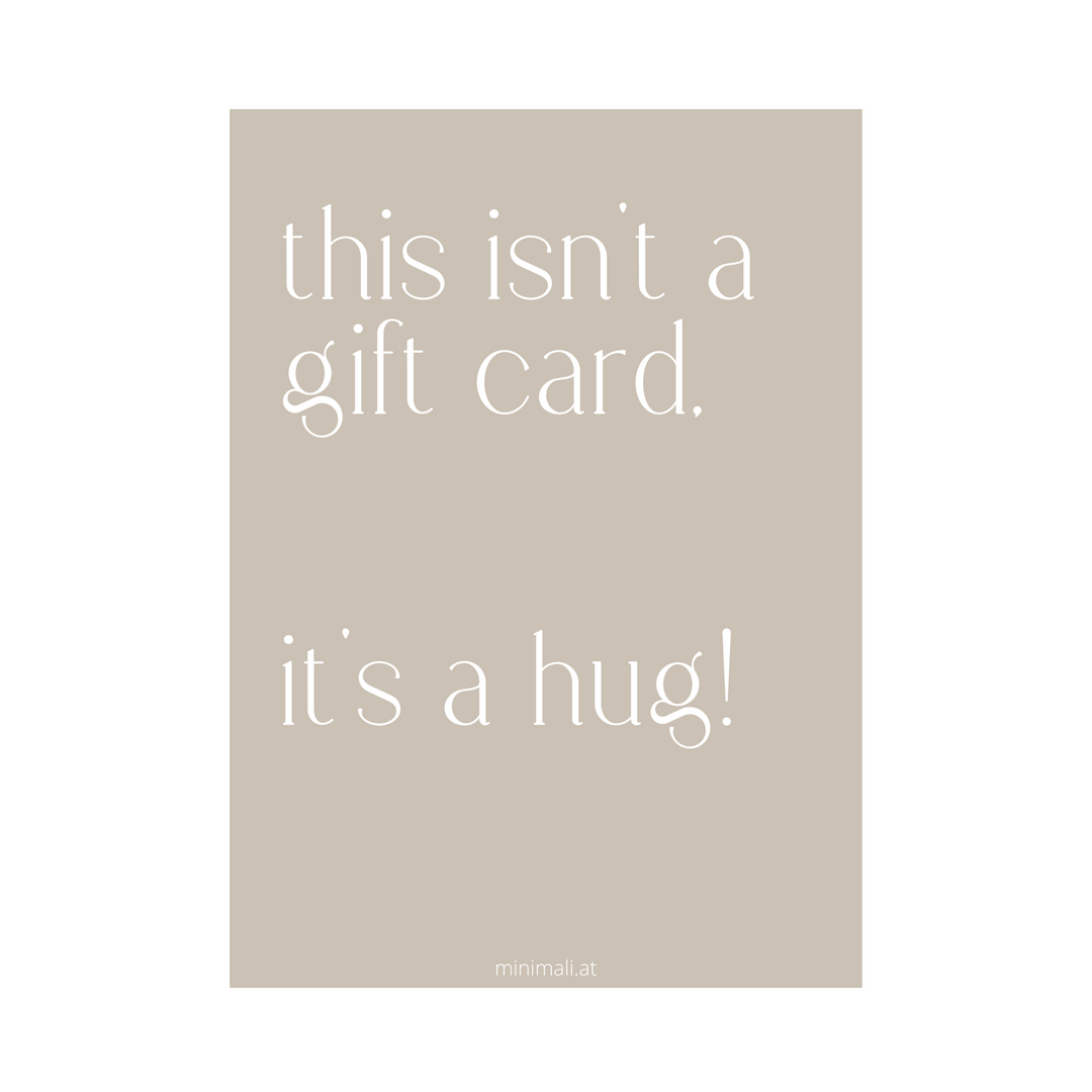minimali Geschenkgutschein