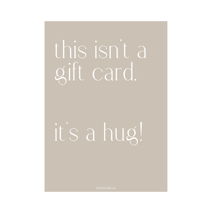 minimali Geschenkgutschein