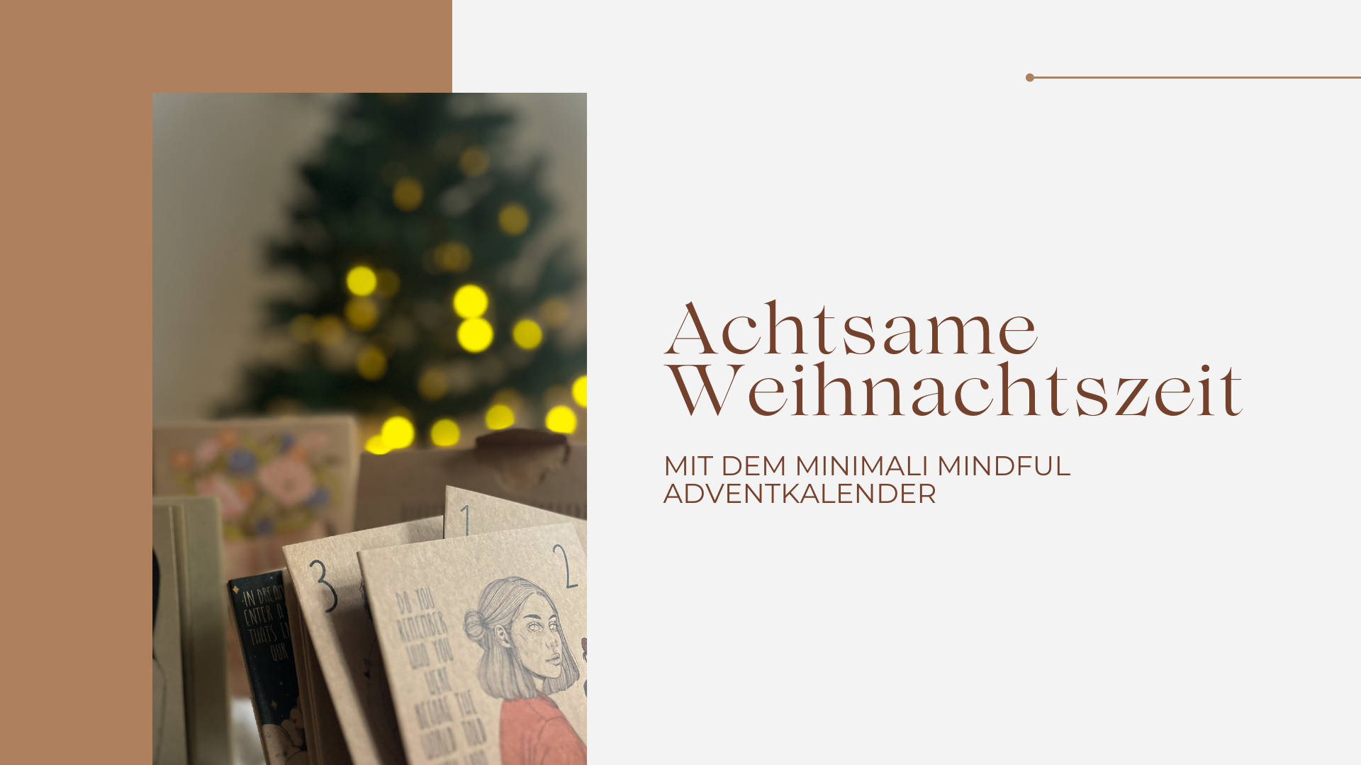 Achtsame Weihnachtszeit mit dem minimali Mindful Adventkalender