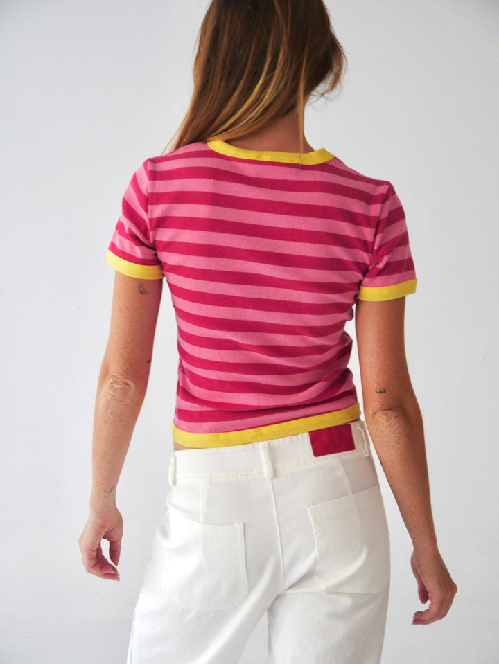 Top Tiara Rosa und Fuchsia