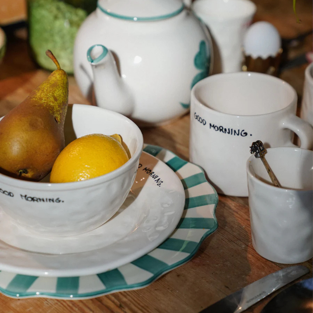 Keramikteller "Good Morning"