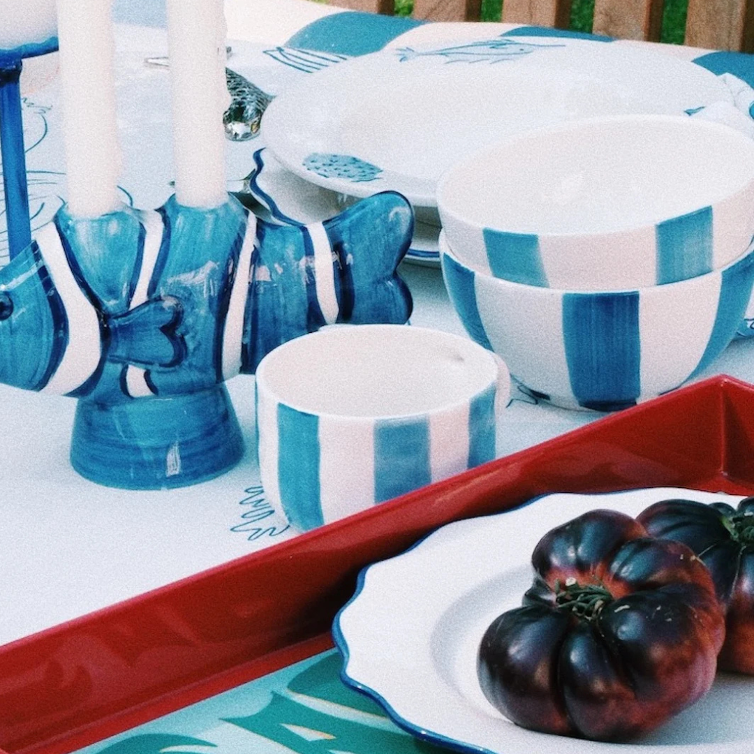 Tasse 450ml "Blue Stripes"