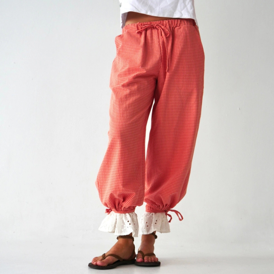 Hose Claudia Vichy Orange