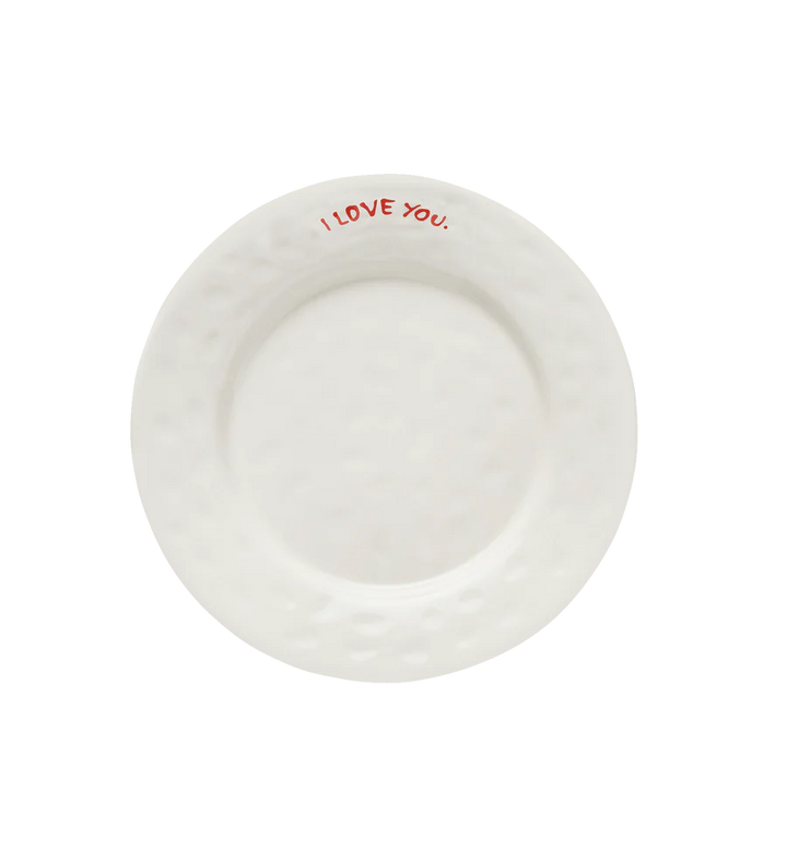 Kermaikteller "I love you"