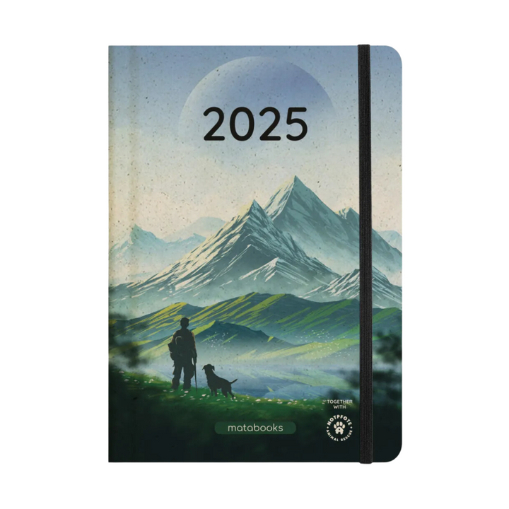 Kalender aus Graspapier 2025 "dog"