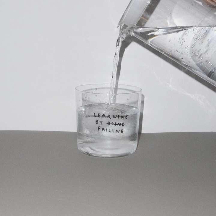 Glas 350ml mit Spruch