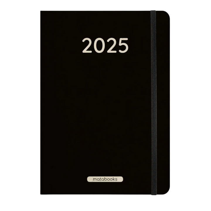 Kalender aus Graspapier 2025 "black"