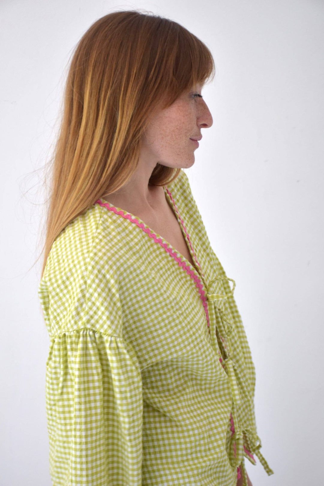 Bluse Marta Vichy Grün
