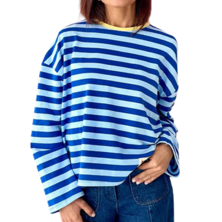 Longsleeve STRIPES "Blau"