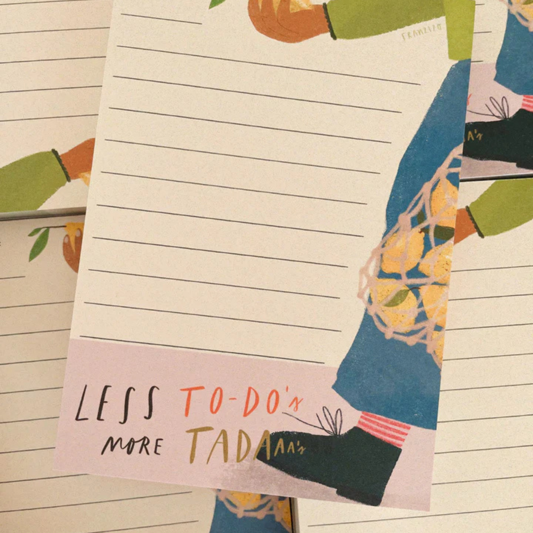 Notizblock - Less To-Dos, mehr Tadas