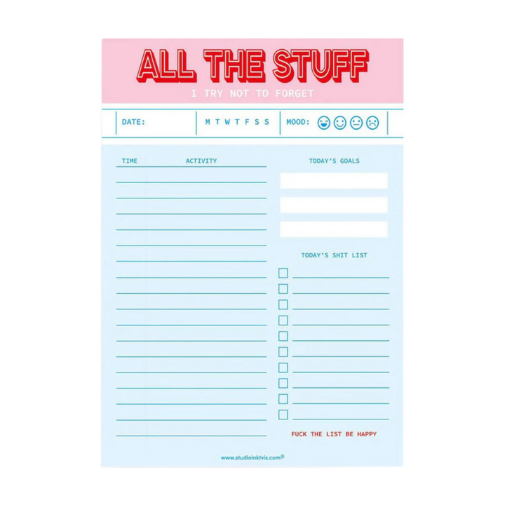 Planer A5 – "All the stuff I try not to forget"