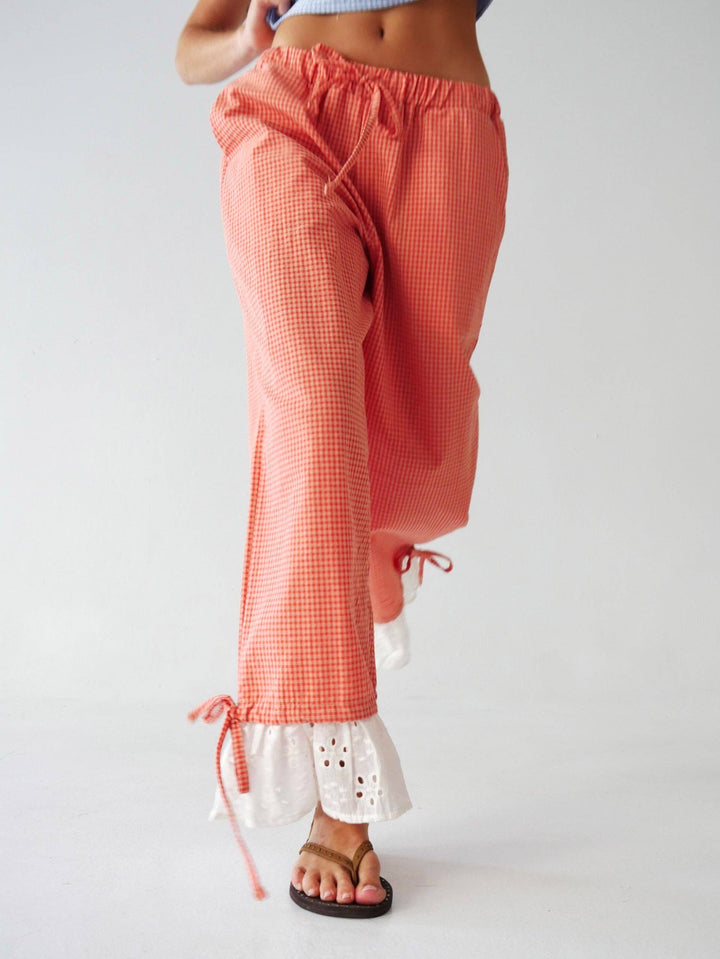 Hose Claudia Vichy Orange