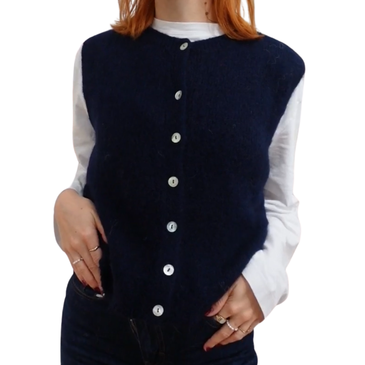 Luna Vest - Kid-Mohair & Wollmix