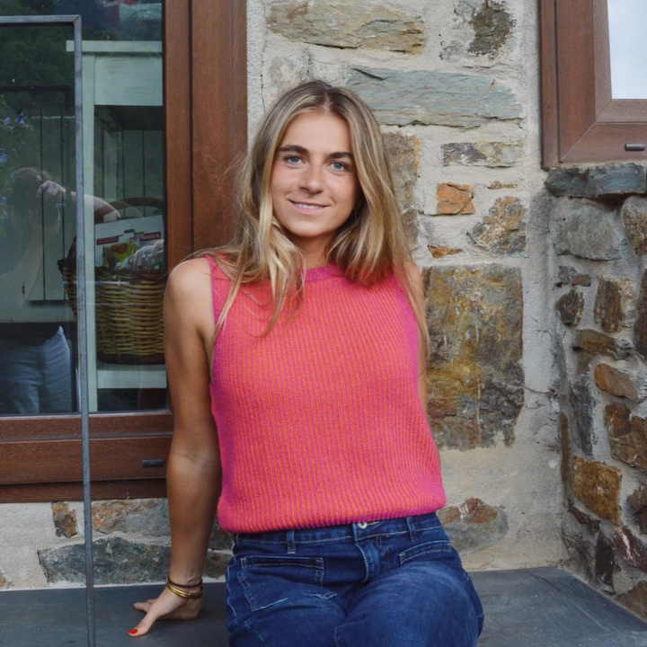 Weste "RITA" rosa/orange