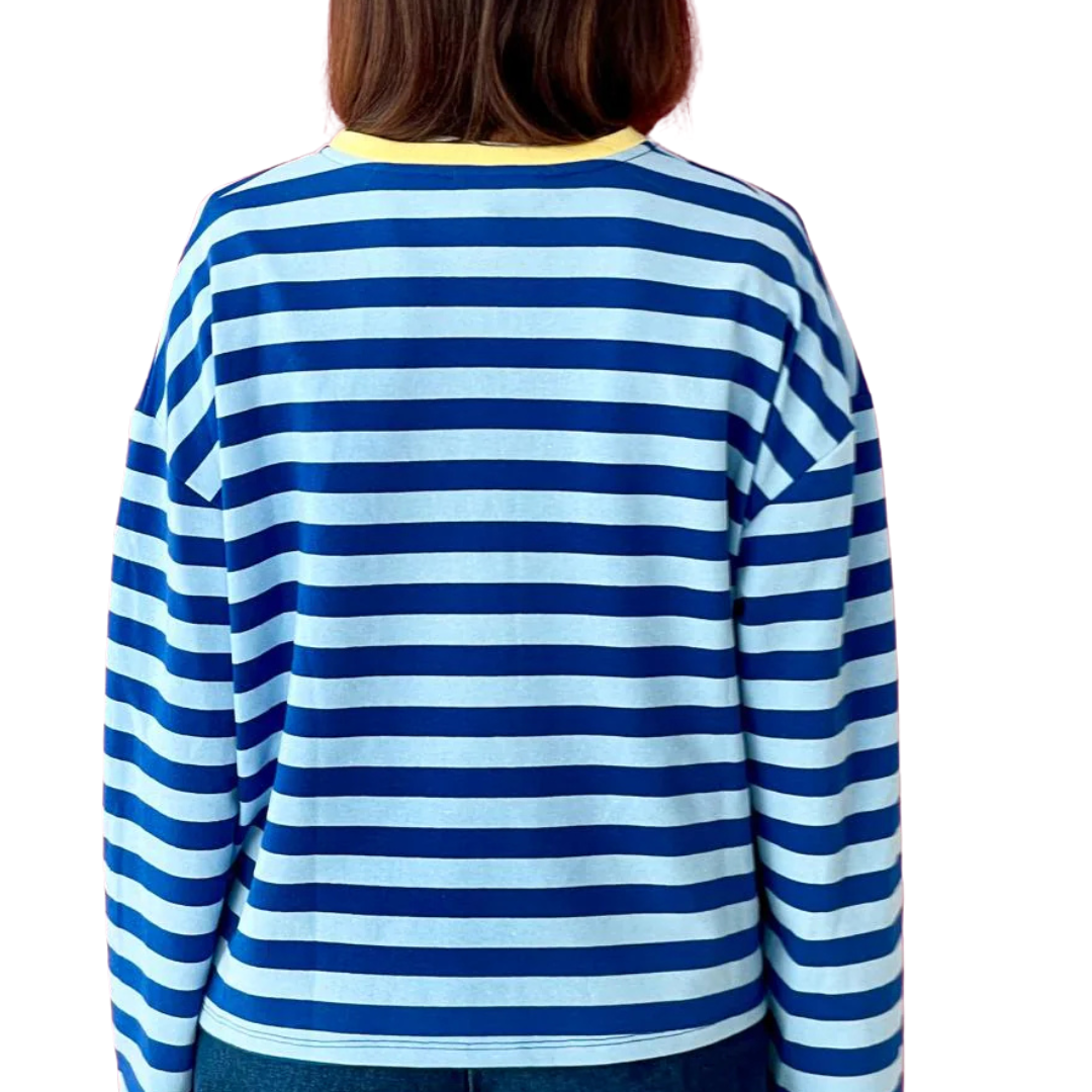 Longsleeve STRIPES "Blau"