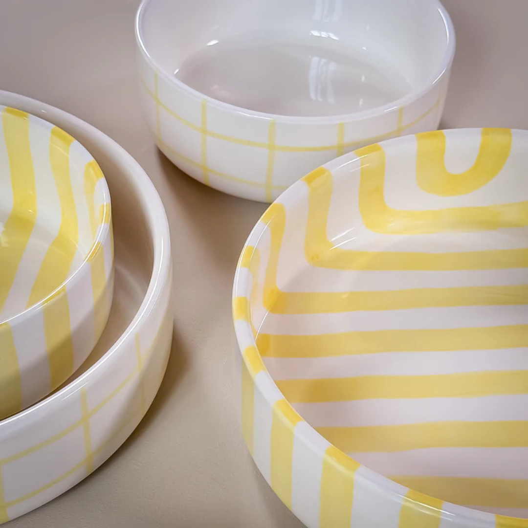 Keramikschale 22,5 cm – Große Salat- & Servierschale