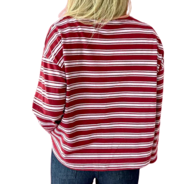 Longesleeve STRIPES "Burgundy"