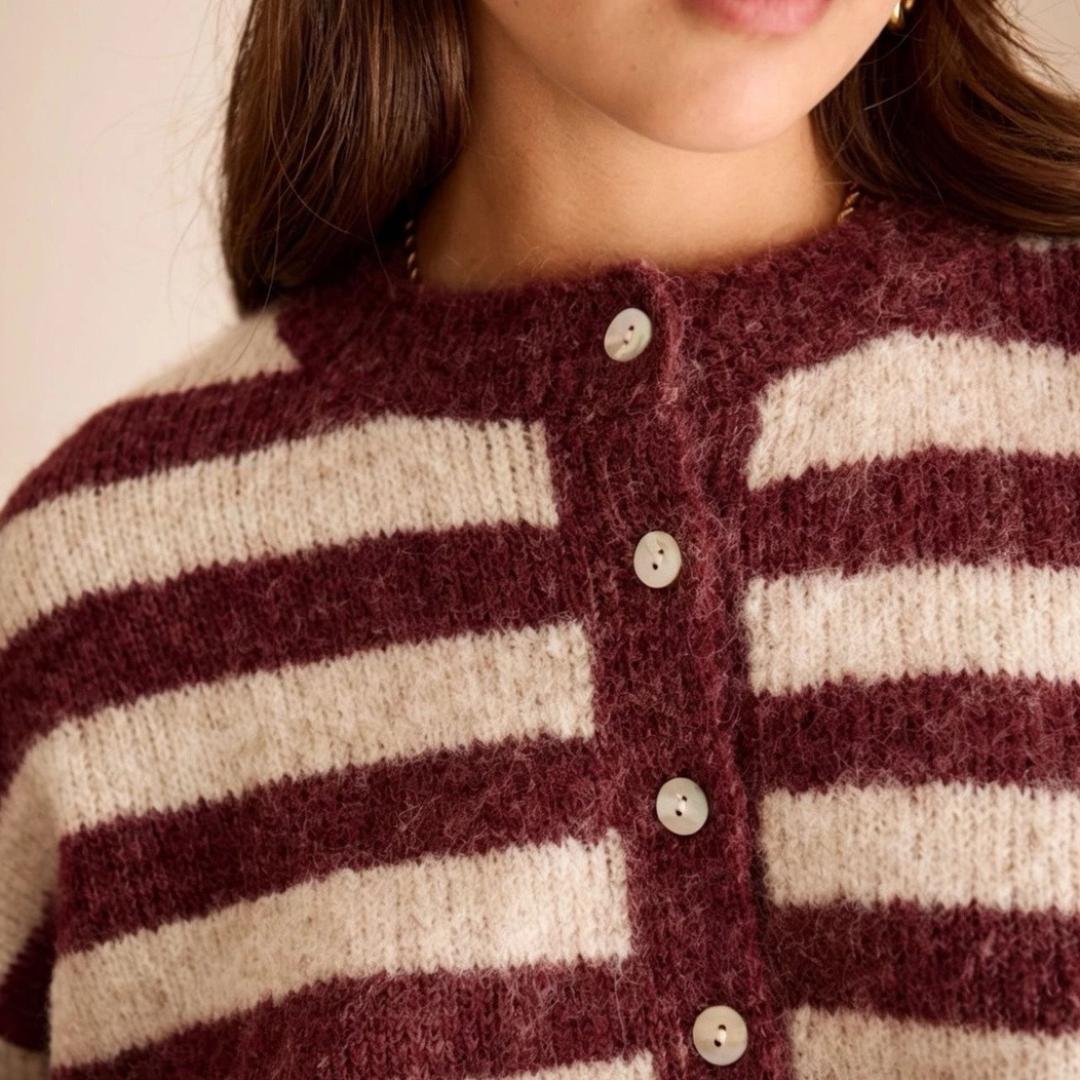 Gestreifter Cardigan