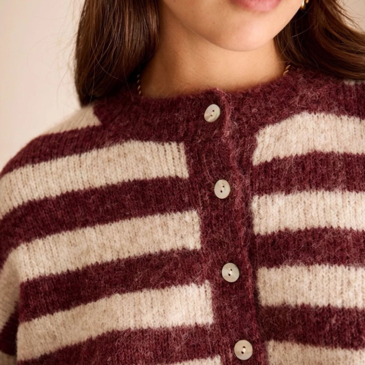 Gestreifter Cardigan