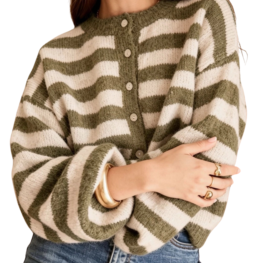 Gestreifter Cardigan