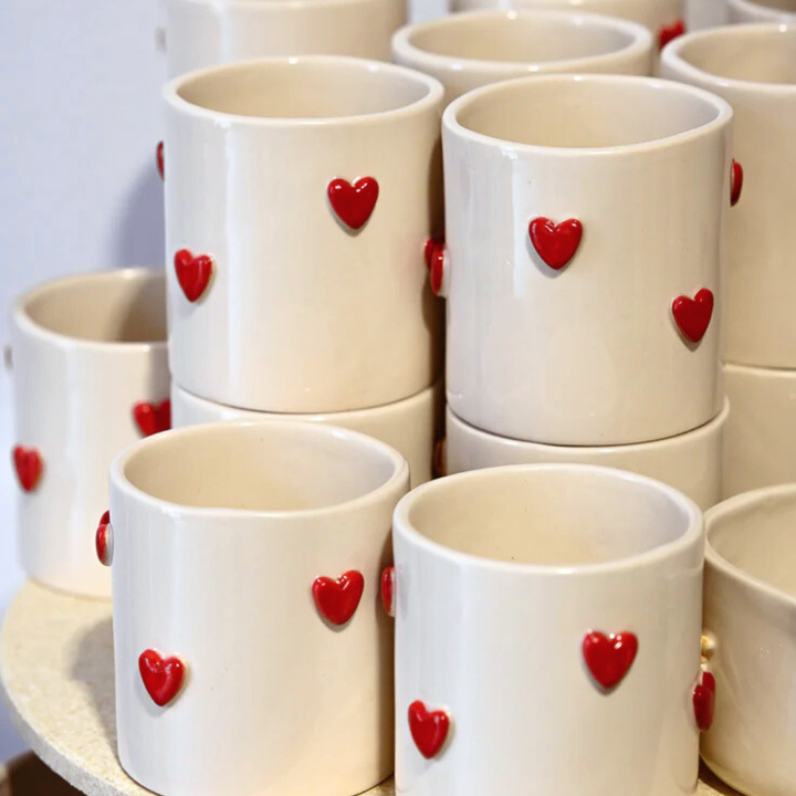 Keramiktasse "HERZCHEN" handgemacht