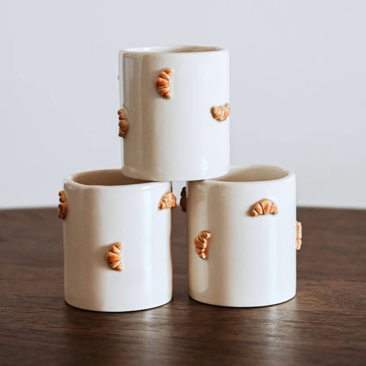 Keramiktasse "CROISSANT" handgemacht