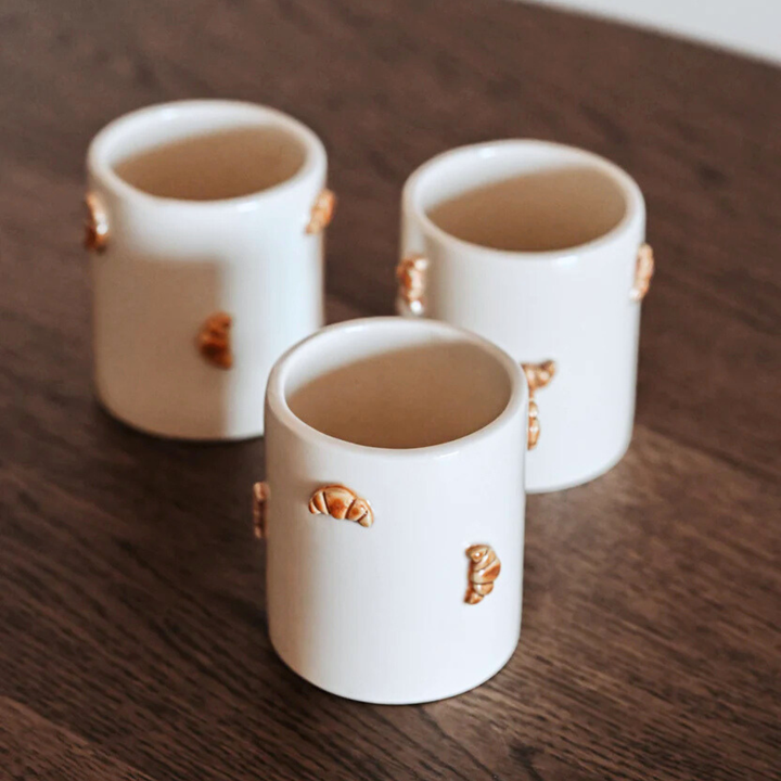 Keramiktasse "CROISSANT" handgemacht