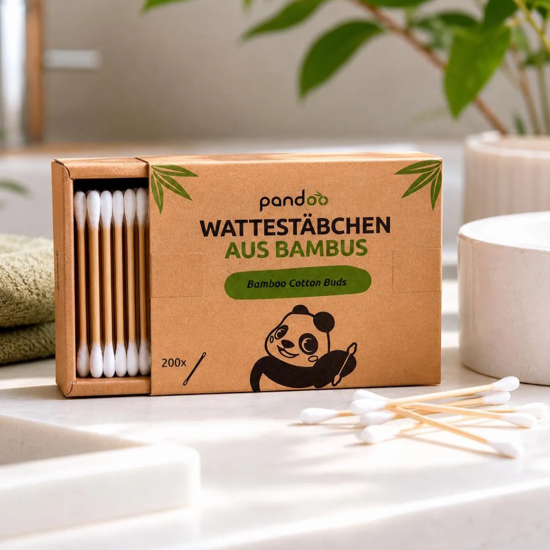 Wattestäbchen aus Bambus