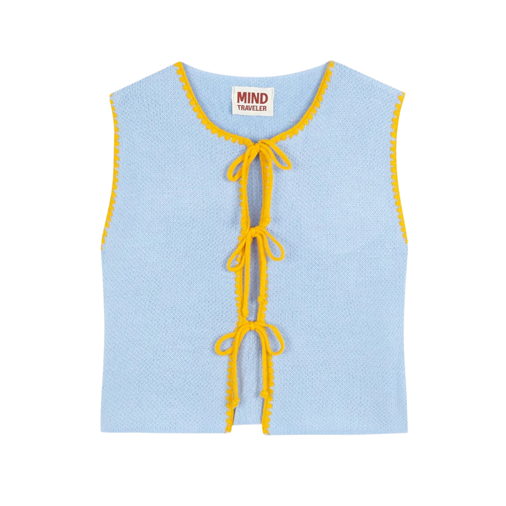 Weste "CELESTE" blau/gelb