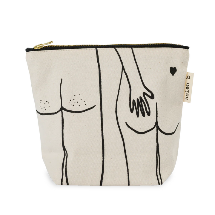 Toiletttasche "naked couple back"