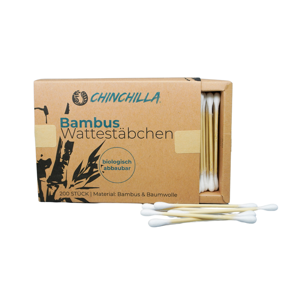 Plastikfreie Wattestäbchen aus Baumwolle & Bambus – minimali.at