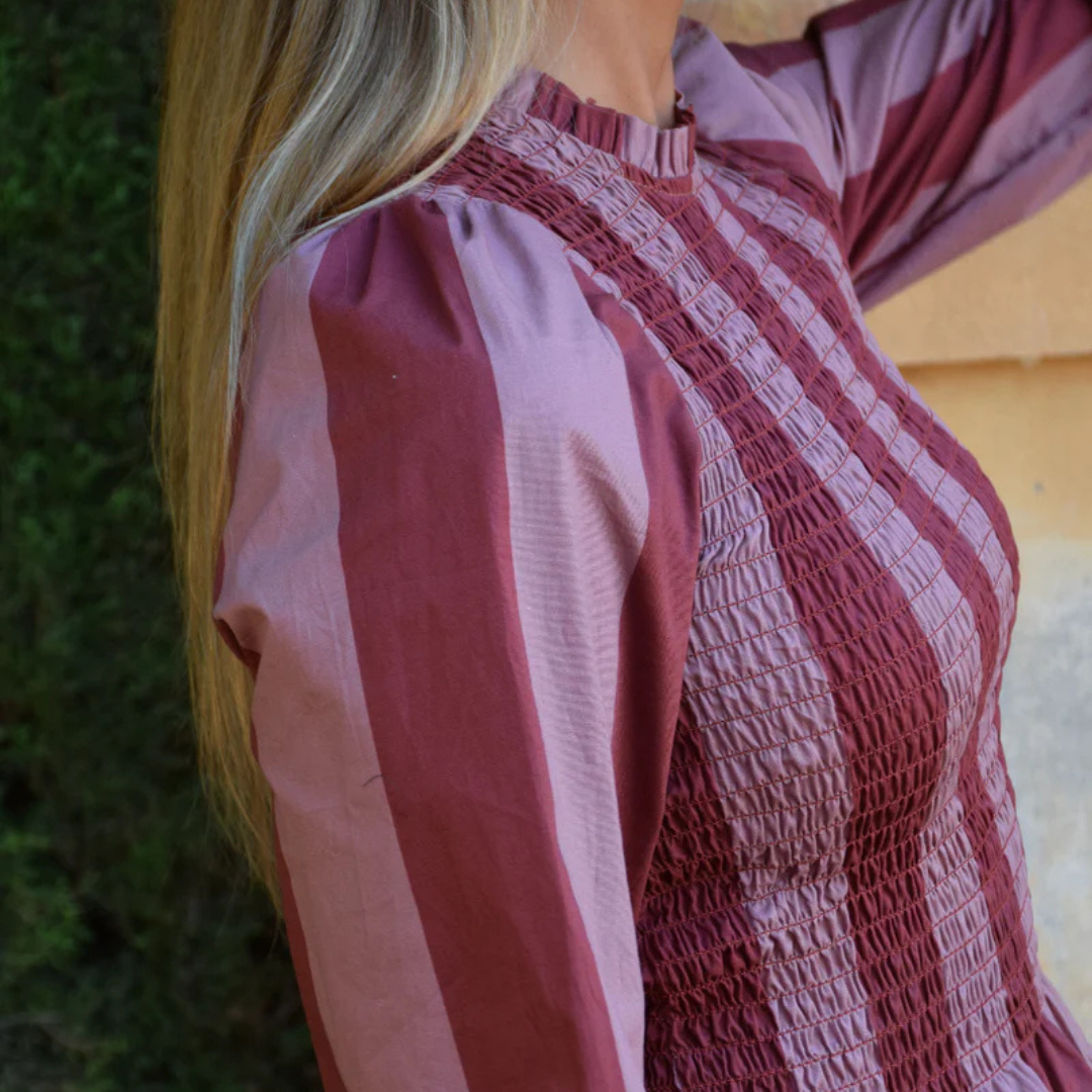 Bluse "CHIA" burgundy