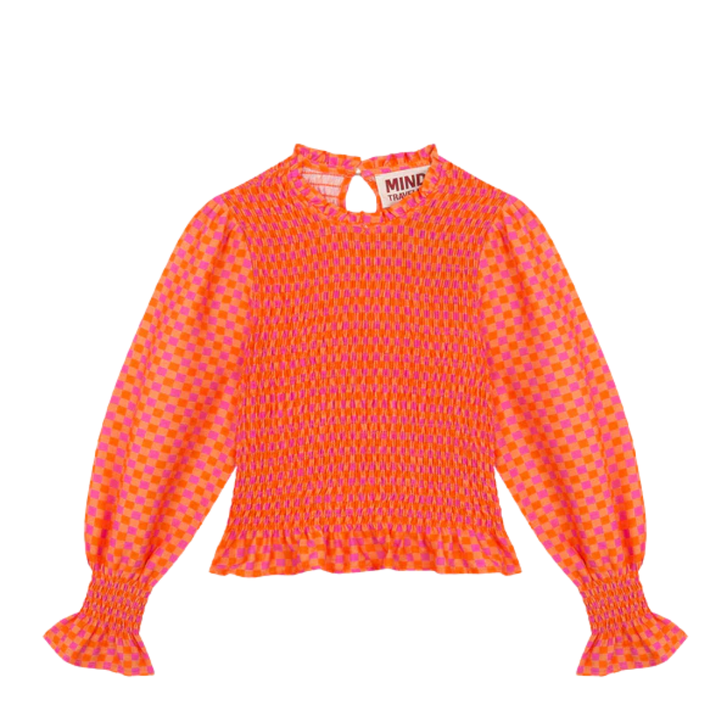 Bluse "NARANJA" orange/pink