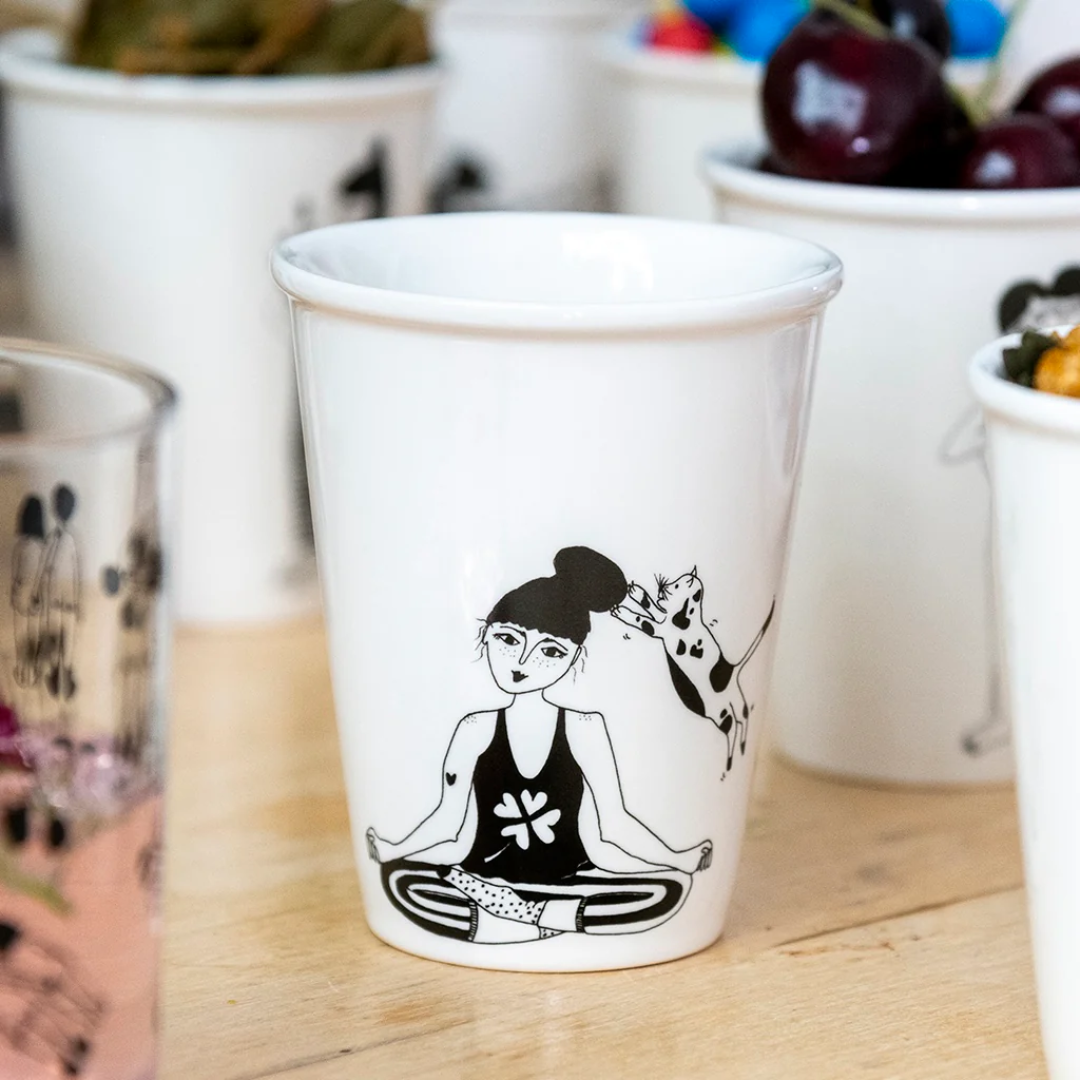 Tasse "zen with cats"