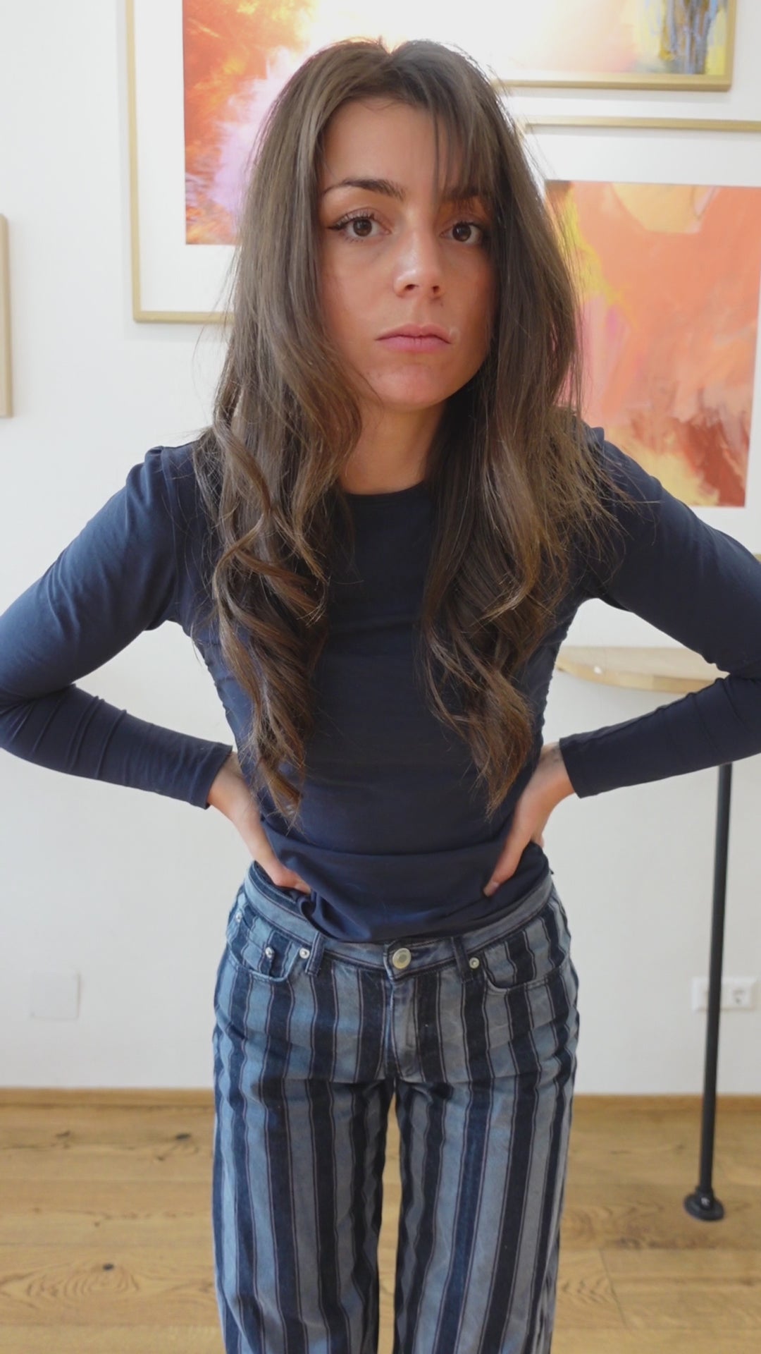 Gestreifter Cardigan