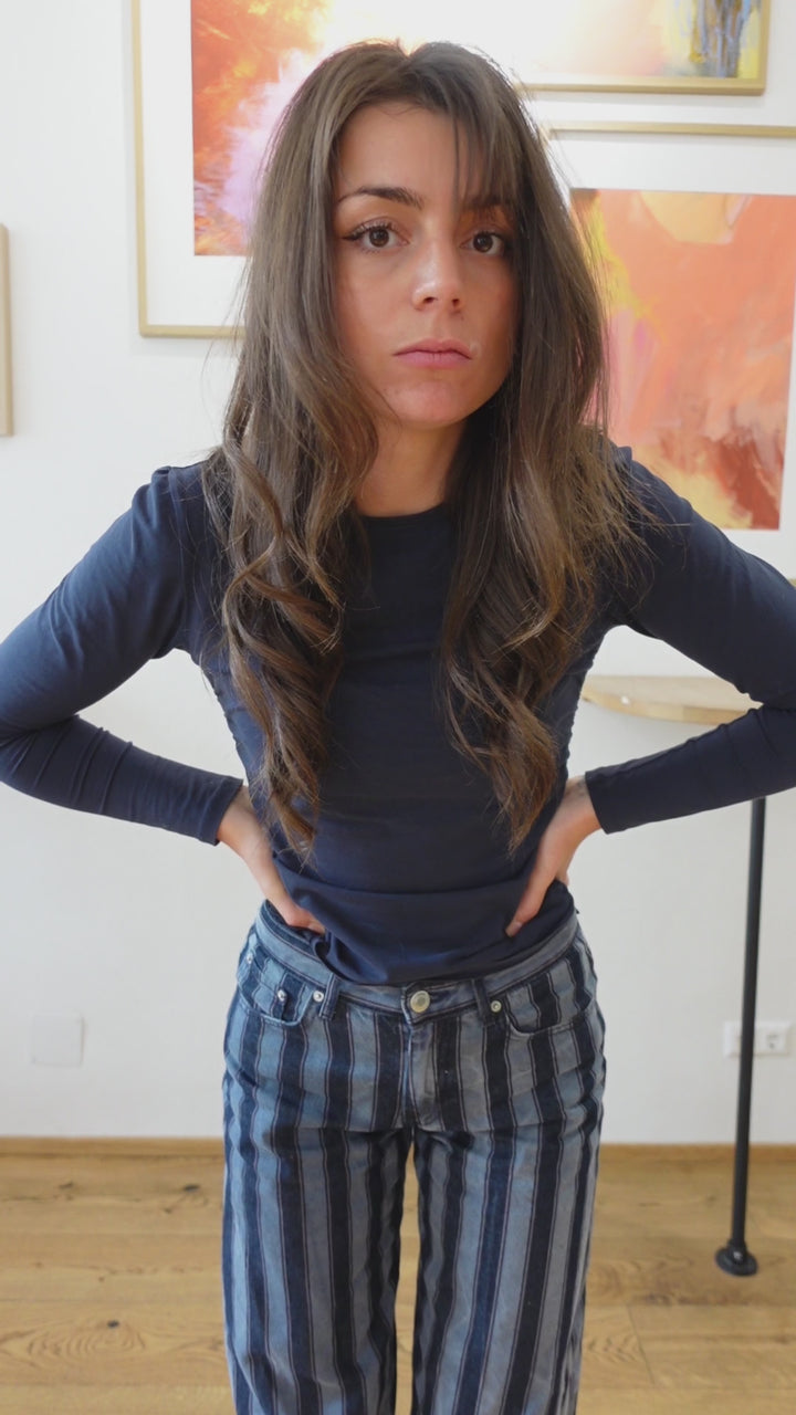 Gestreifter Cardigan