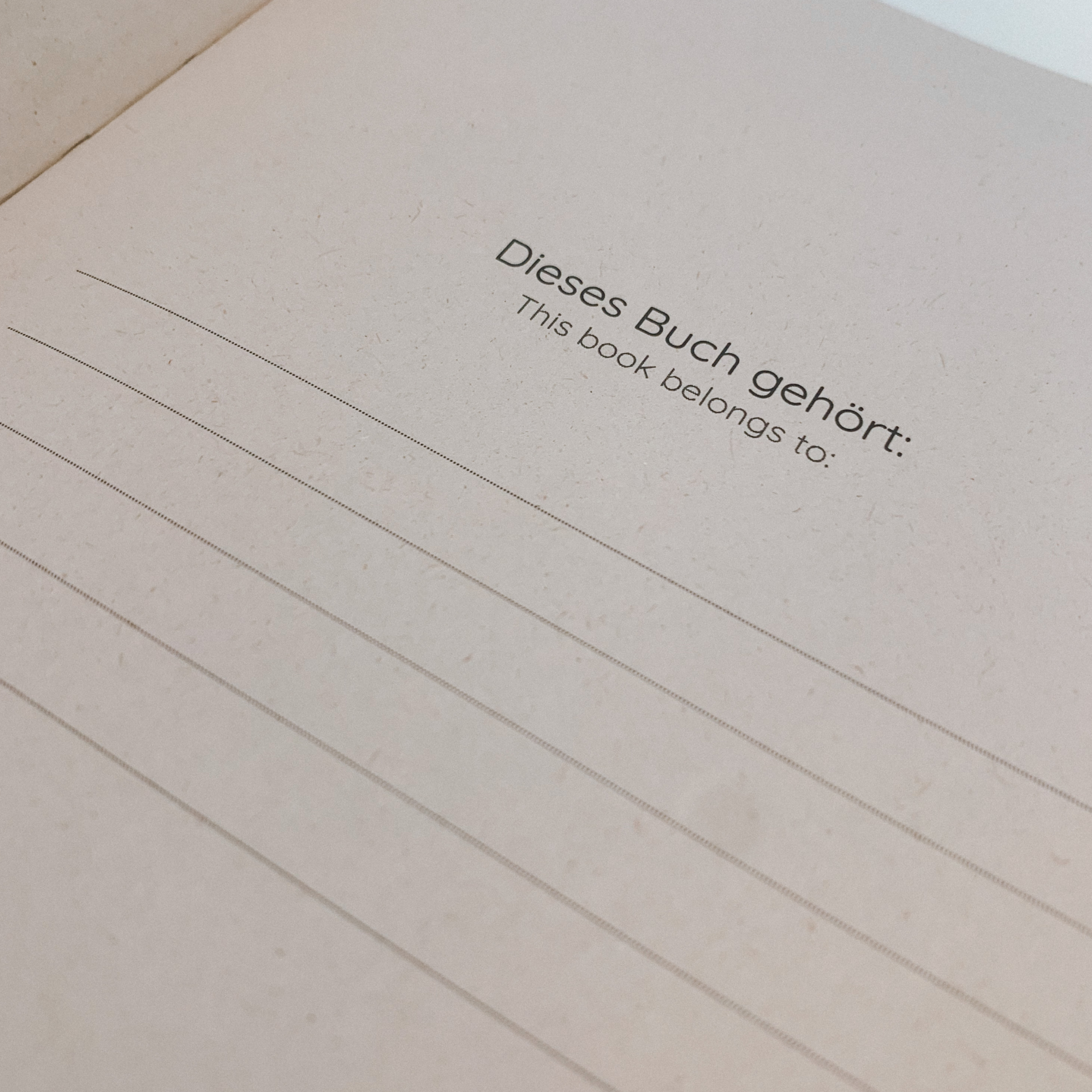 Notizbuch aus Graspapier